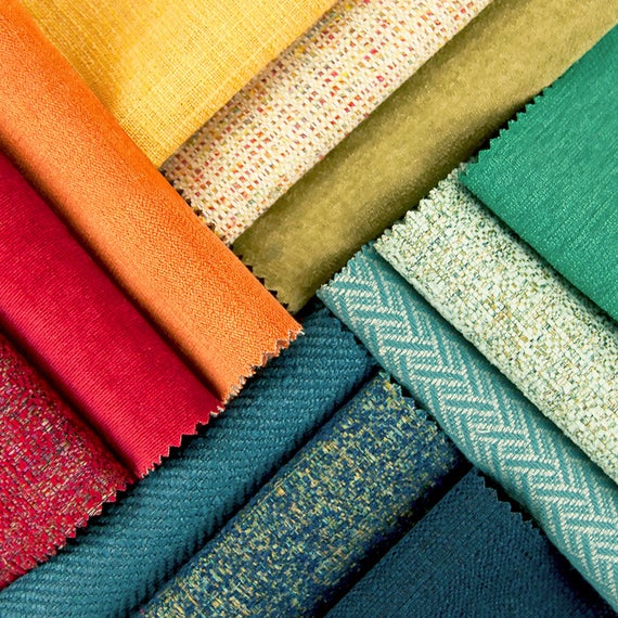 we have approximately 50 different fabrics and leather with more or less 2000 colors