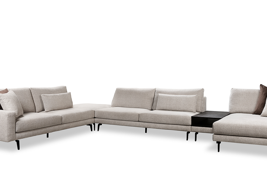 NANO modular sofa. Made to order sofa, designed and crafted in the Netherlands according to your exact requirements. Straight or sectional.