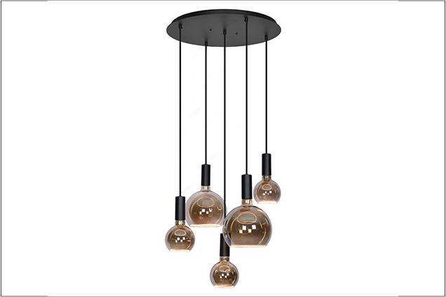 SEGULA 007 hanging lamp. Dimmable LED light bulbs not included.