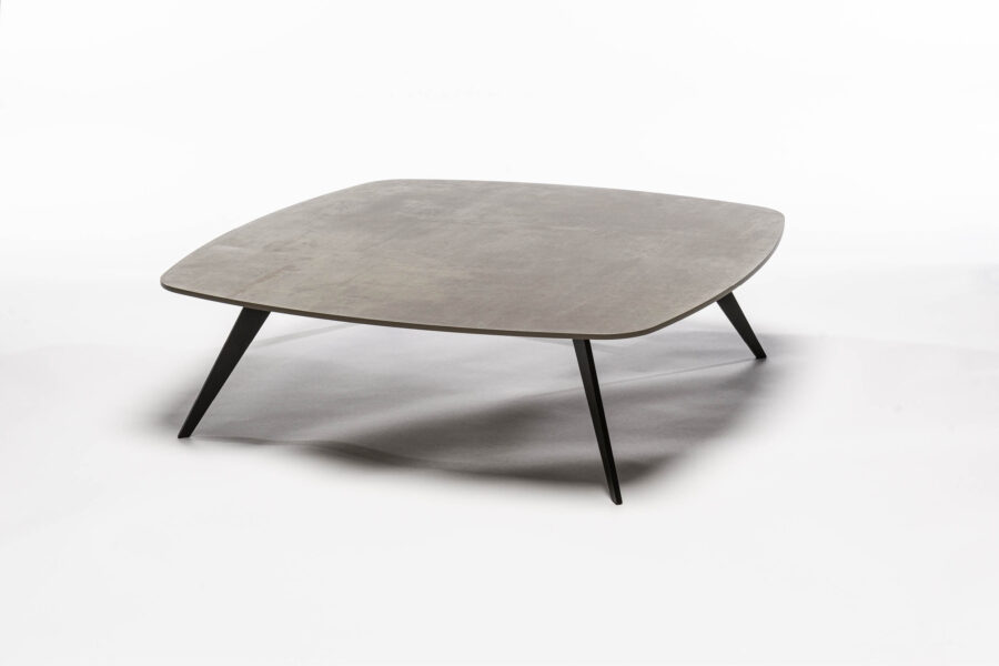 SPACE coffee table. Ceramic top / steel legs. Made to measure.