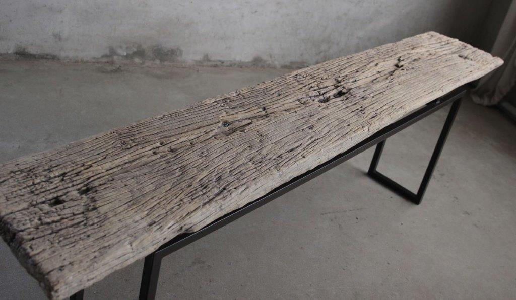 2550521 (233 x 40 cm) old wood sidetable